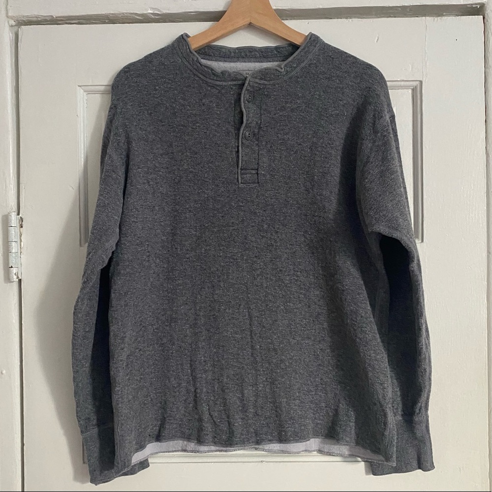 L.L. Bean mens Rivers Drivers thermal Henley shirt